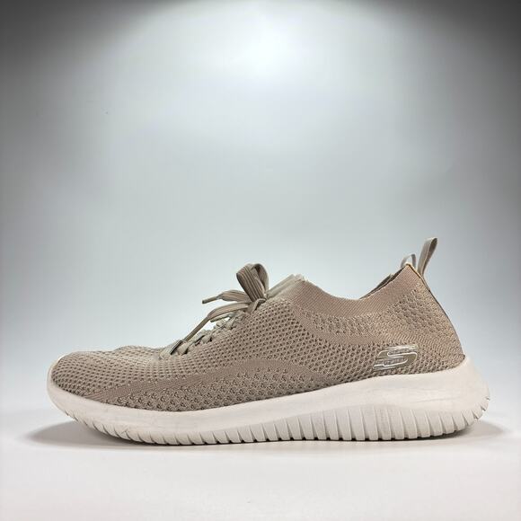 Skechers Ultra Flex Statements Taupe Comfort Walking Shoes 12841 Women's Size 10 - Picture 4 of 12